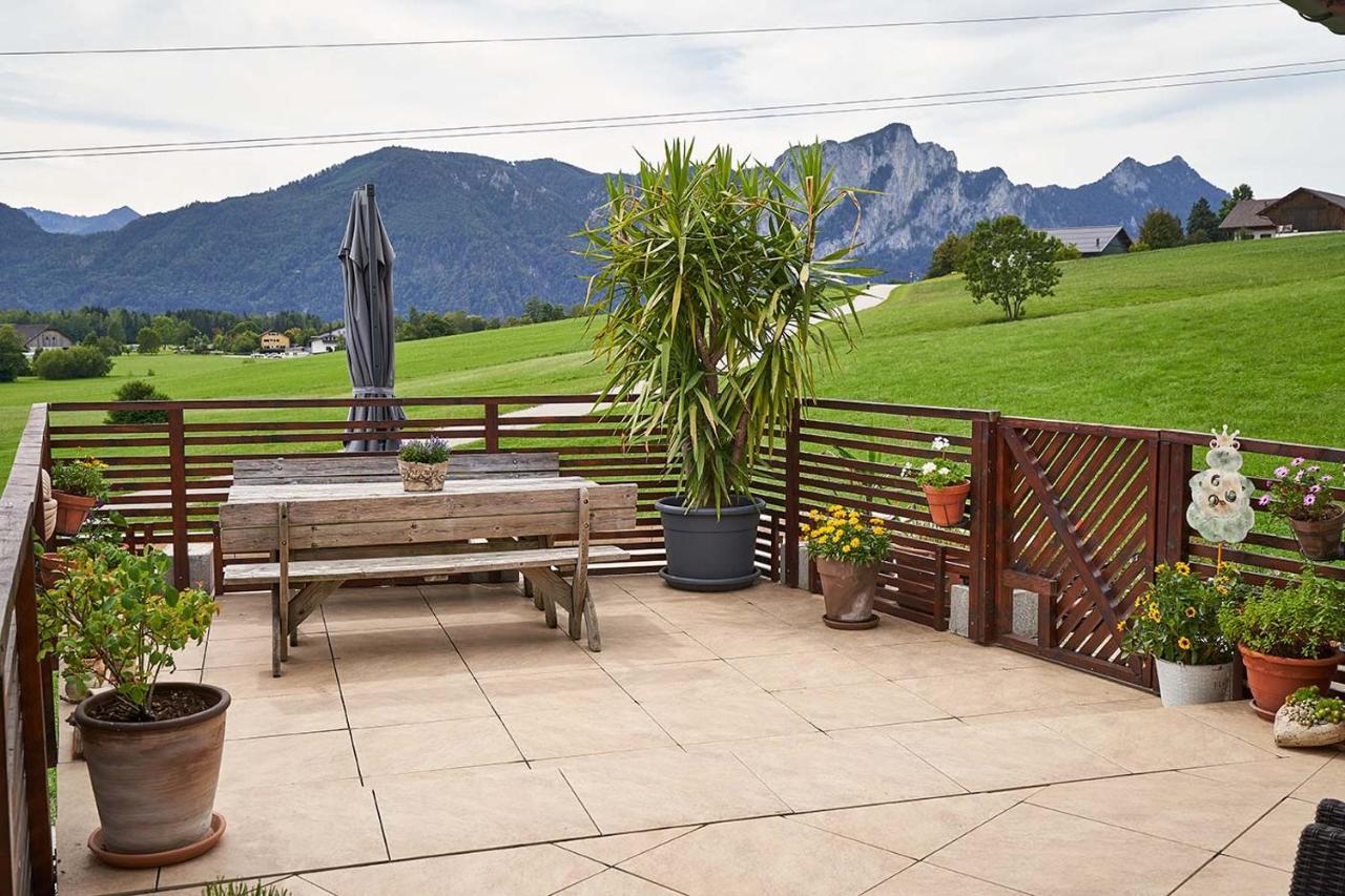 Bergblick Acht Mondsee Innerschwand Exterior foto