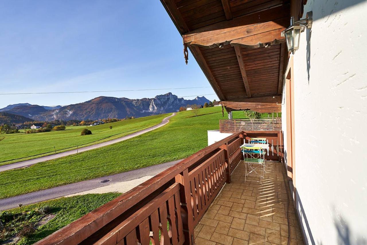 Bergblick Acht Mondsee Innerschwand Exterior foto