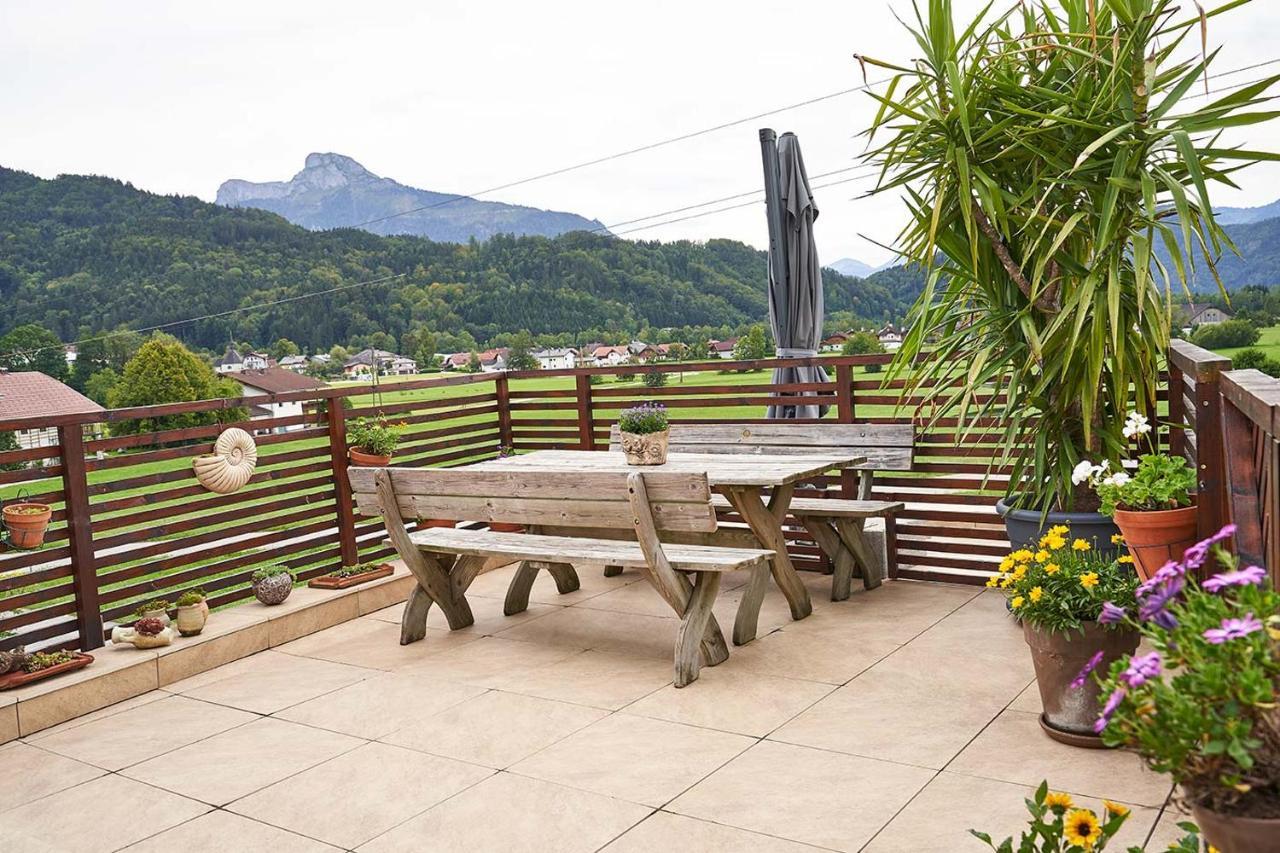 Bergblick Acht Mondsee Innerschwand Exterior foto